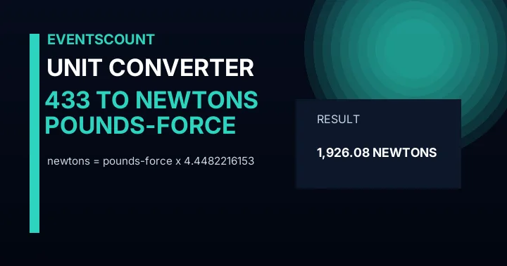 433 Pounds-force To Newtons