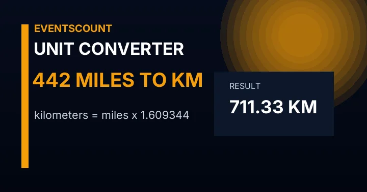 442 Miles To Km