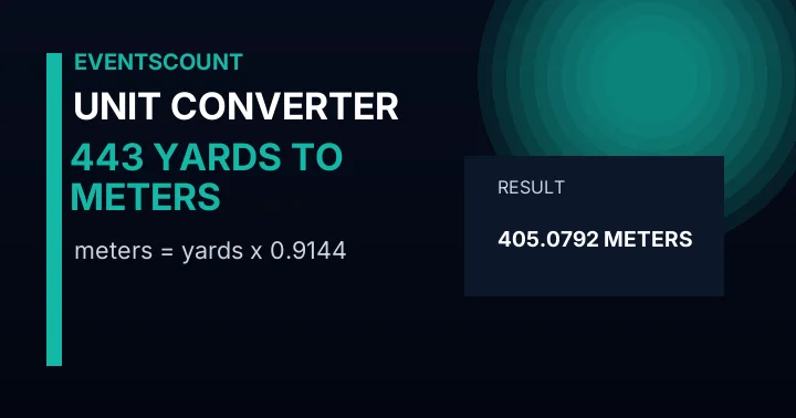 443 Yards To Meters