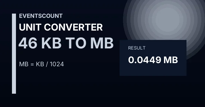 46 KB To MB