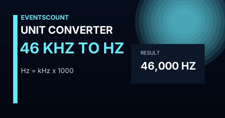 46 KHz To Hz