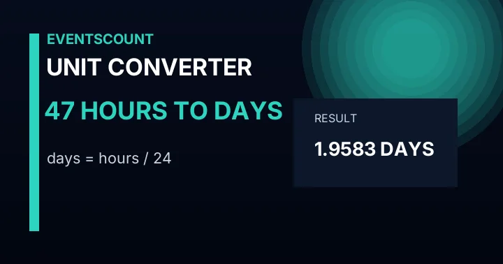 47 Hours To Days