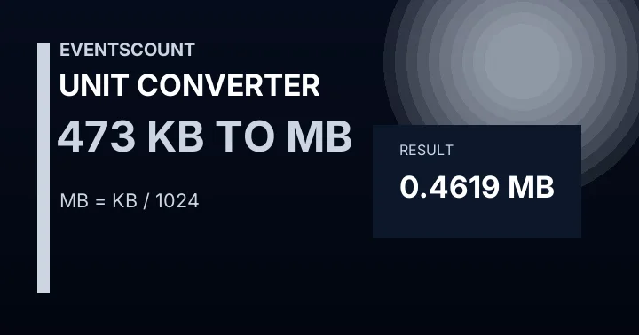 473 KB To MB