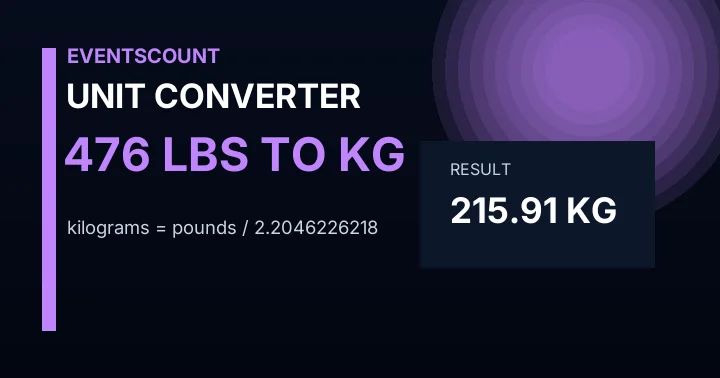476 Lbs To Kg