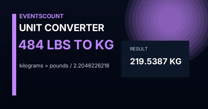 484 Lbs To Kg