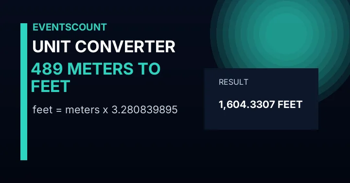489 Meters To Feet