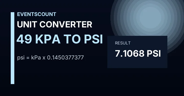 49 KPa To Psi