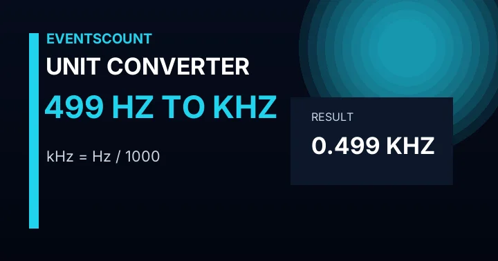 499 Hz To KHz