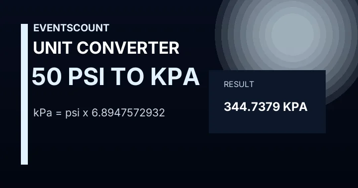 50 Psi To KPa