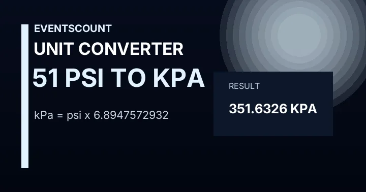 51 Psi To KPa