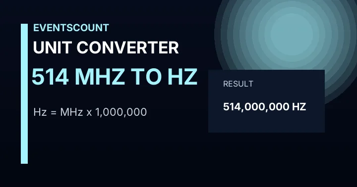 514 MHz To Hz