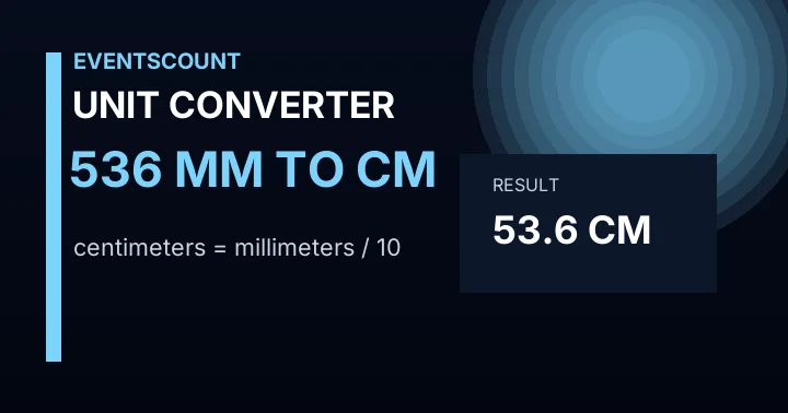 536 Mm To Cm