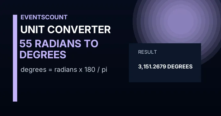 55 Radians To Degrees