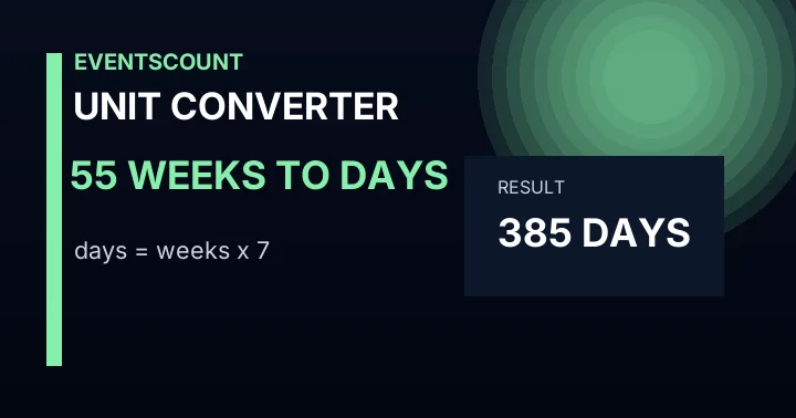 55 Weeks To Days