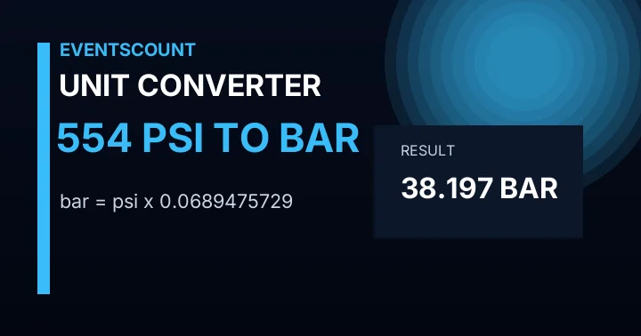 554 Psi To Bar