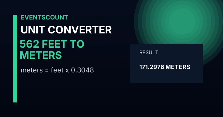 562 Feet To Meters