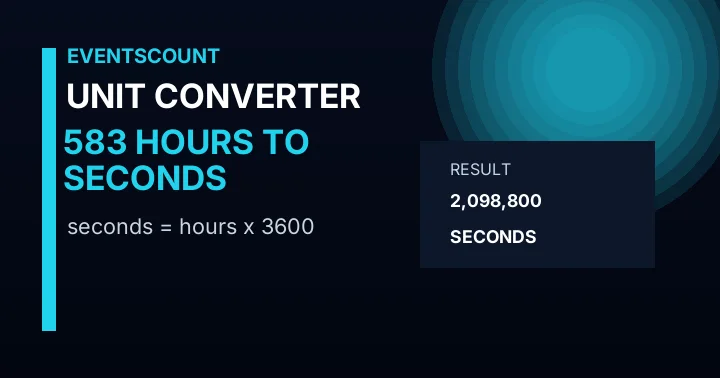 583 Hours To Seconds