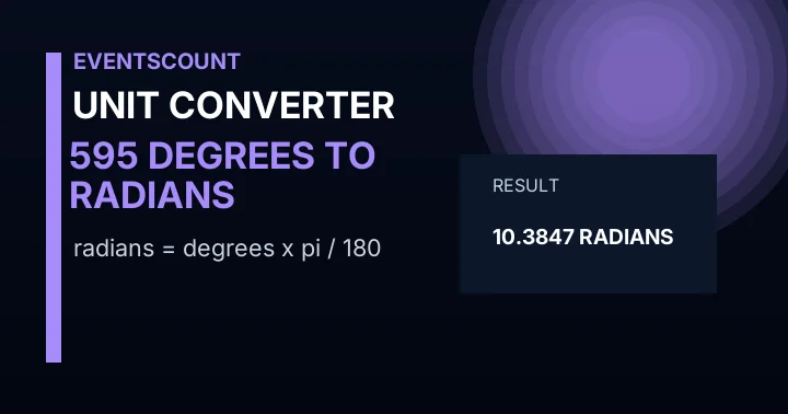 595 Degrees To Radians