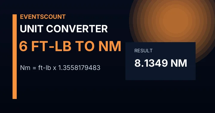 6 Ft-lb To Nm