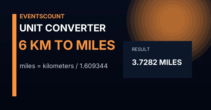 6 Km To Miles