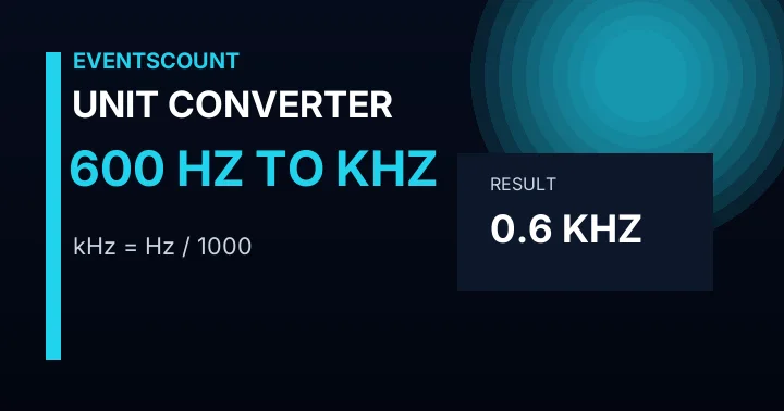 600 Hz To KHz
