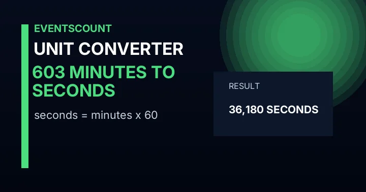 603 Minutes To Seconds