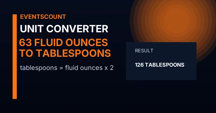63 Fluid Ounces To Tablespoons