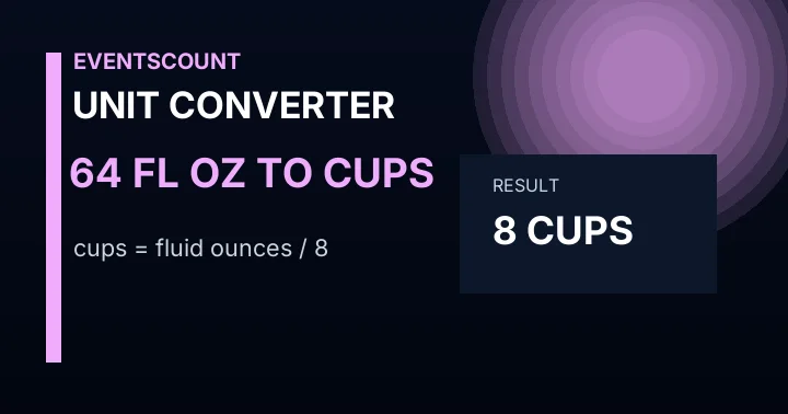 64 Fl Oz To Cups