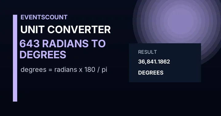 643 Radians To Degrees