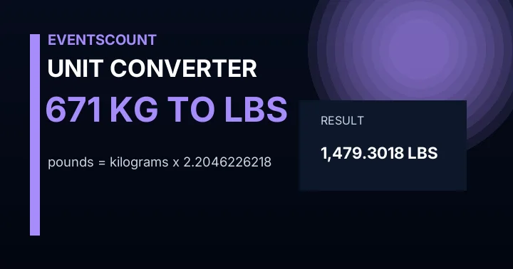 671 Kg To Lbs
