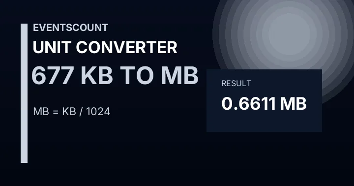 677 KB To MB