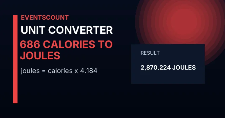686 Calories To Joules
