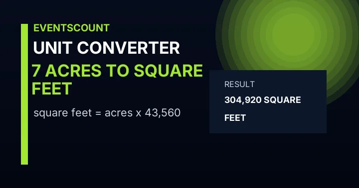 7 Acres To Square Feet