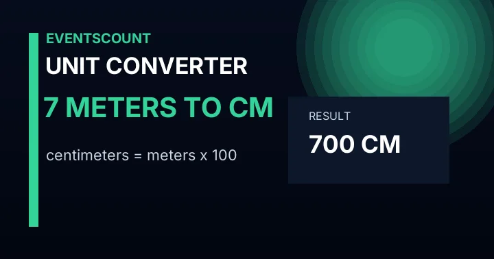 7 Meters To Cm