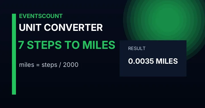 7 Steps To Miles