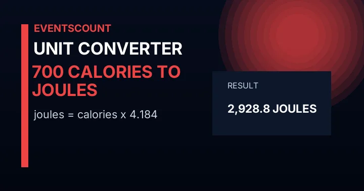 700 Calories To Joules