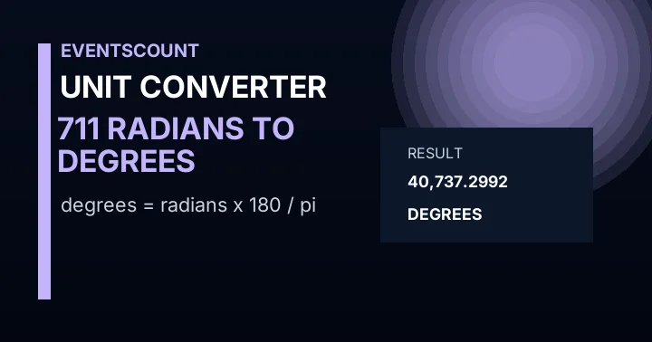711 Radians To Degrees