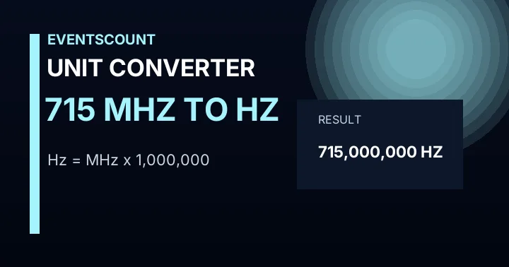 715 MHz To Hz