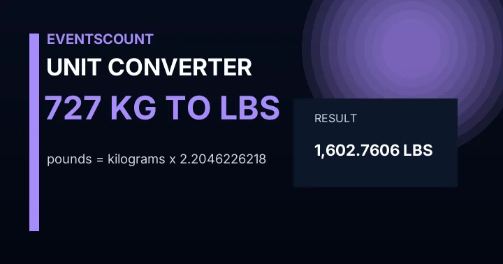 727 Kg To Lbs