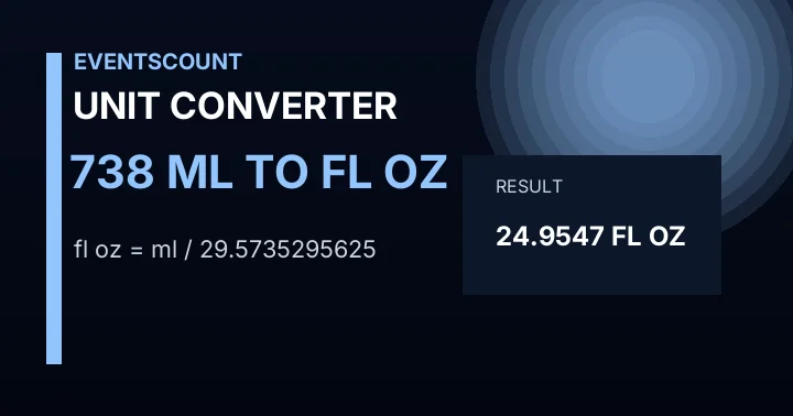 738 Ml To Fl Oz