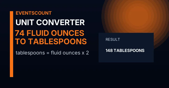 74 Fluid Ounces To Tablespoons