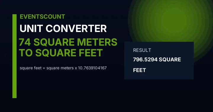 74 Square Meters To Square Feet