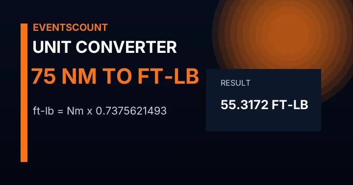 75 Nm To Ft-lb