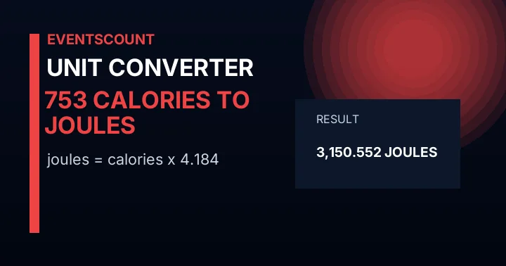 753 Calories To Joules