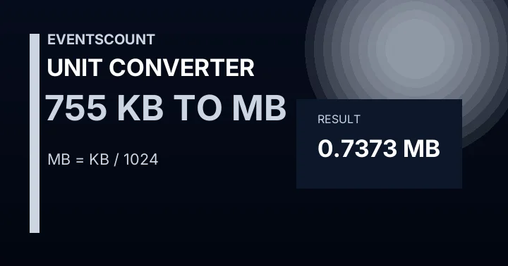 755 KB To MB