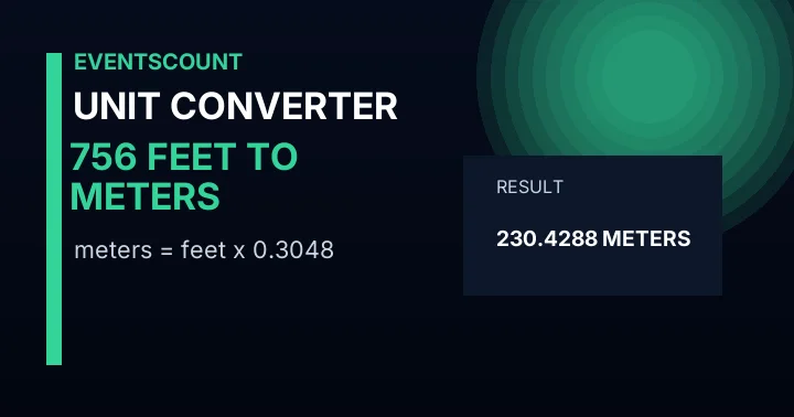756 Feet To Meters