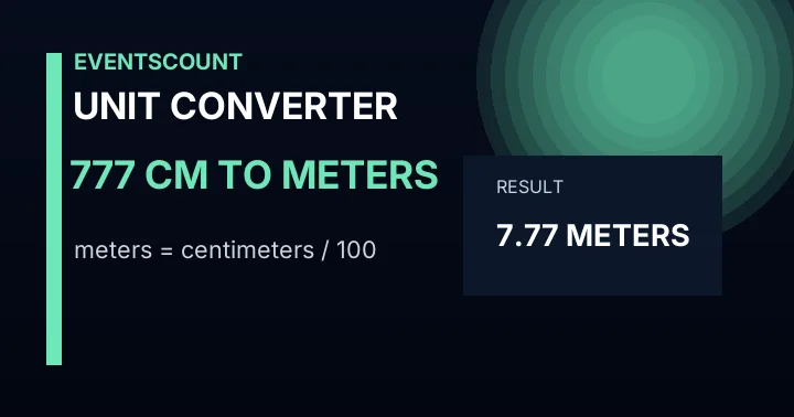 777 Cm To Meters