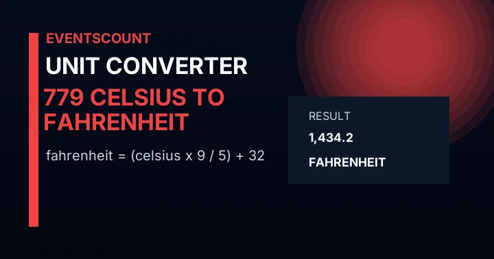 779 C to F