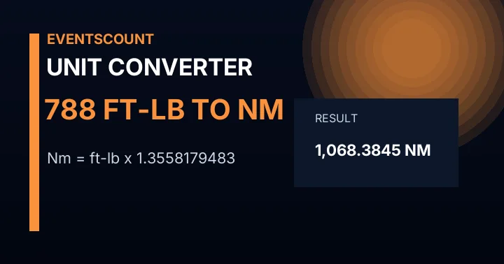 788 Ft-lb To Nm