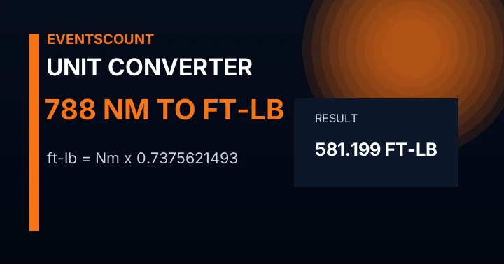 788 Nm To Ft-lb